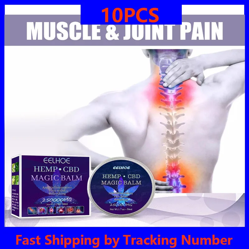 

10PCS Herbal Pain Relief Ointment Rheumatoid Arthritis Muscle Joint Back Pain Relief Cream Body Massage Medical Plaster 50ML