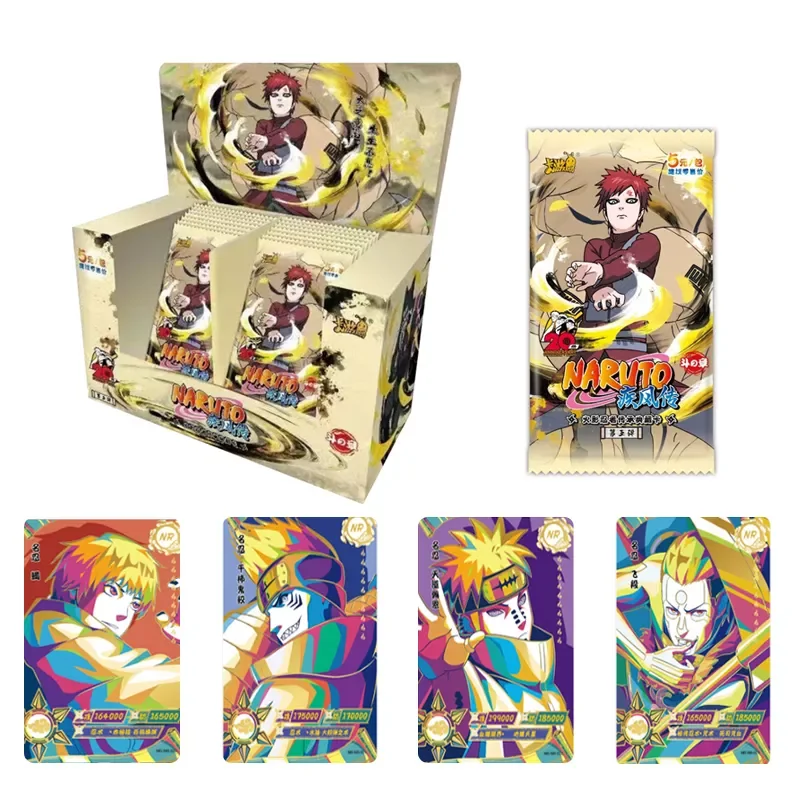 

KAYOU Naruto Cards Rare CR NR Booster Box Karten Uzumaki Uchiha Anime Playing Game Cartas Adult Toys Christmas Gift
