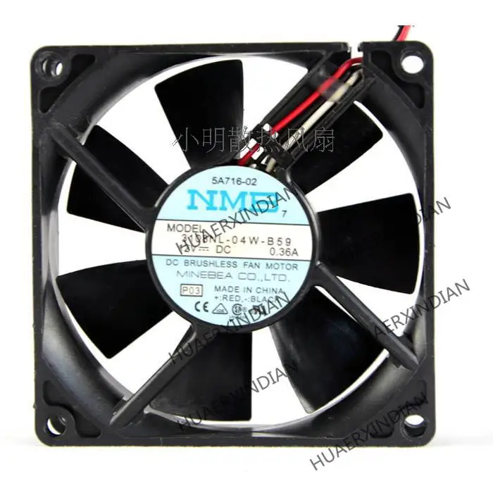 Новый комплект охлаждающих вентиляторов 3108NL-04W-B59 8020 12 В 0.36A 8cmcpu
