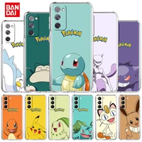 japan anime pokemon clear case for samsung galaxy s22 ultra s20 fe s21 plus s10 s10e note 20 10 lite s9 s8 soft tpu phone cover