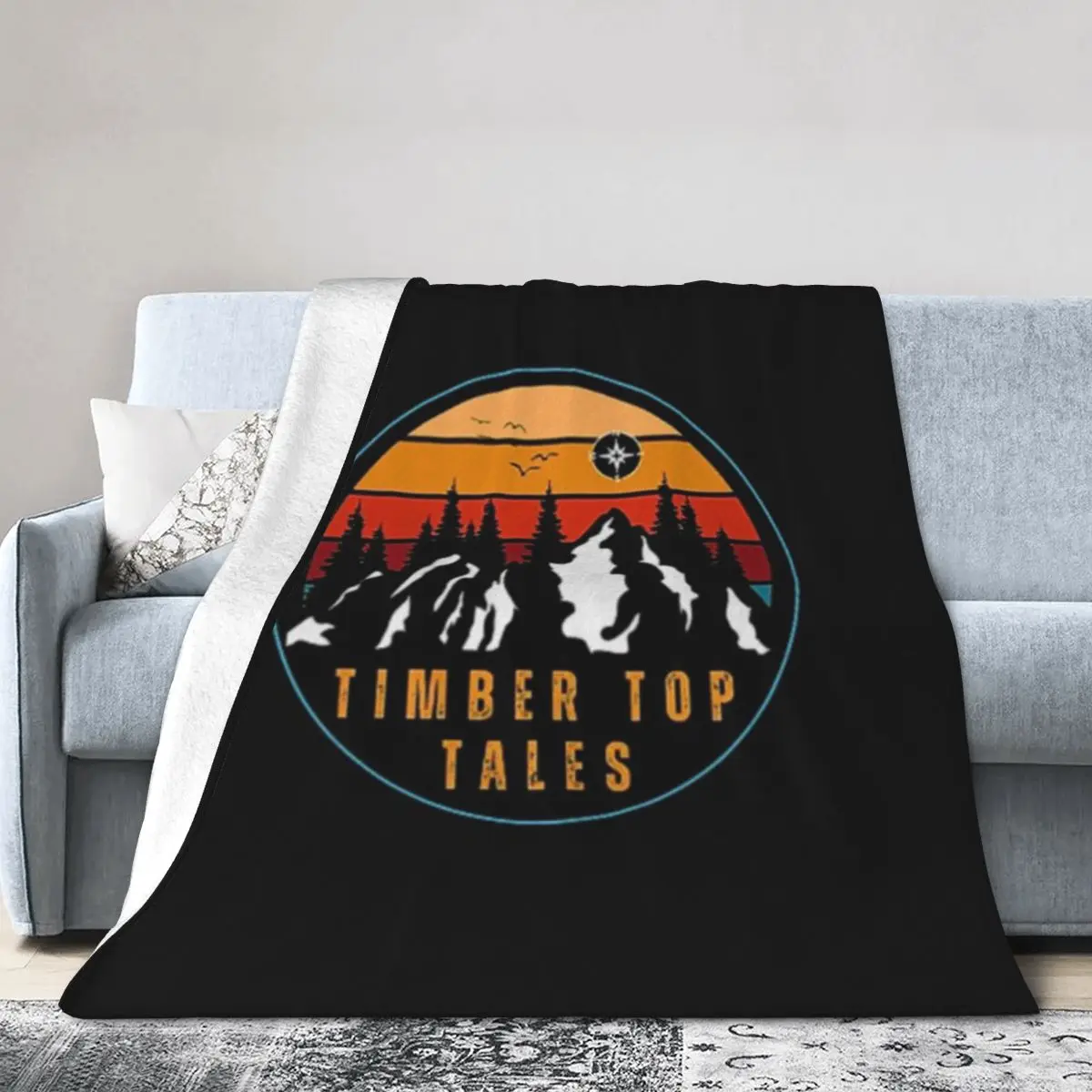 Одеяло из ультрамягкого микрофлиса Timber Top Tales Apparel