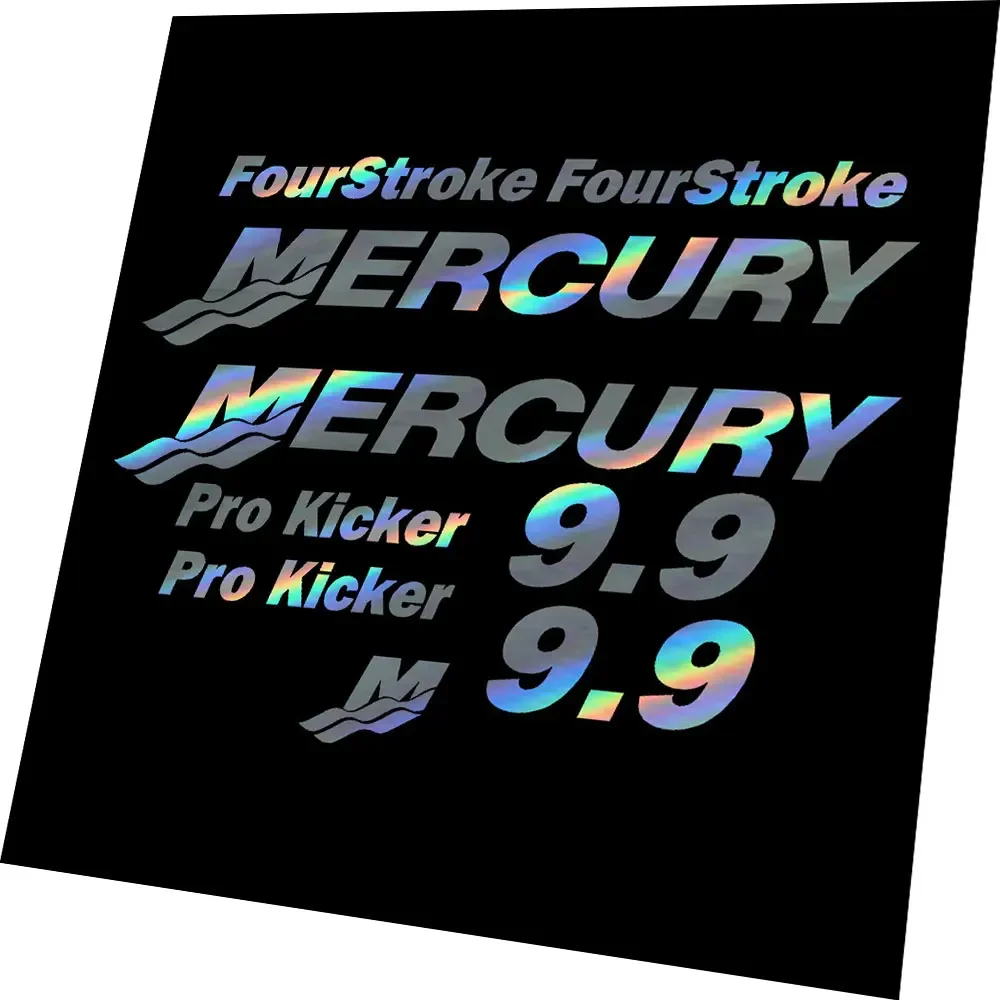 

Комплект морских виниловых наклеек Ser For Mercury Outboard ProKicker 9,9 Verado, четырехтактный лодка