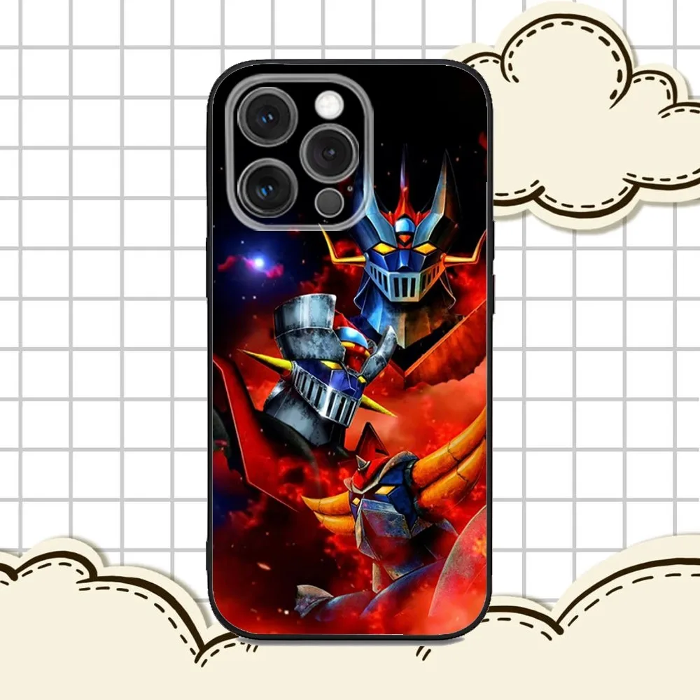 Фото Чехол для телефона M-Mazinger Z Robot для iPhone 16e,16,15,14,13,12,11,Pro,X,XS,Max,XR,Plus,Mini Soft Black Cover №5