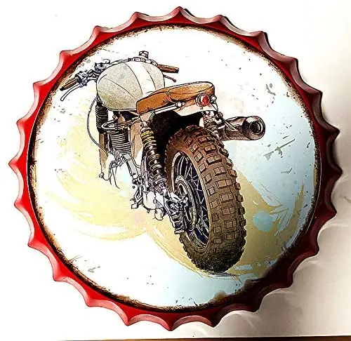 

Modern Vintage Metal Tin Signs Bottle Cap Motorcycle ! Wall Plaque Poster Cafe Bar Pub Beer Club Wall Home Decor