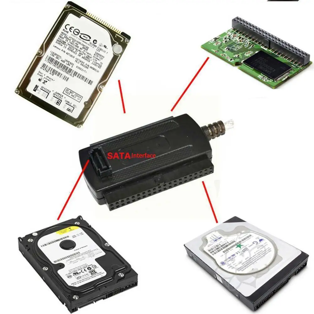Кабель-переходник для жесткого диска Hdd 2 0 дюйма sata/Ide |