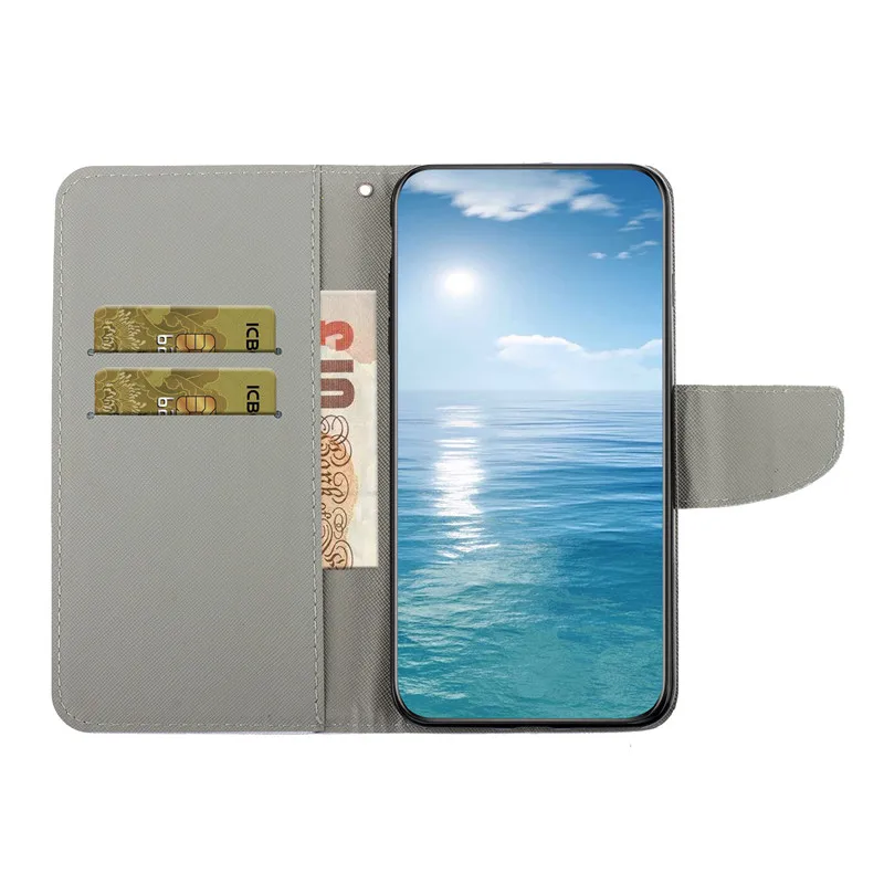 Flip Wallet Case on For Xiaomi Redmi Note12 12C 11A 10C A1 Plus Note 12 Pro Coque Leather Stand Phone Cover Flower Capa