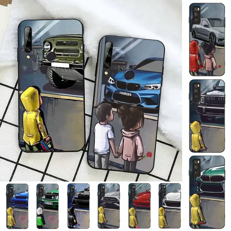 Boy See Sports Car Jdm Drift Phone Case for Huawei Honor 10 i 8X C 5A 20 9 10 30 lite pro Voew 10 20 V30