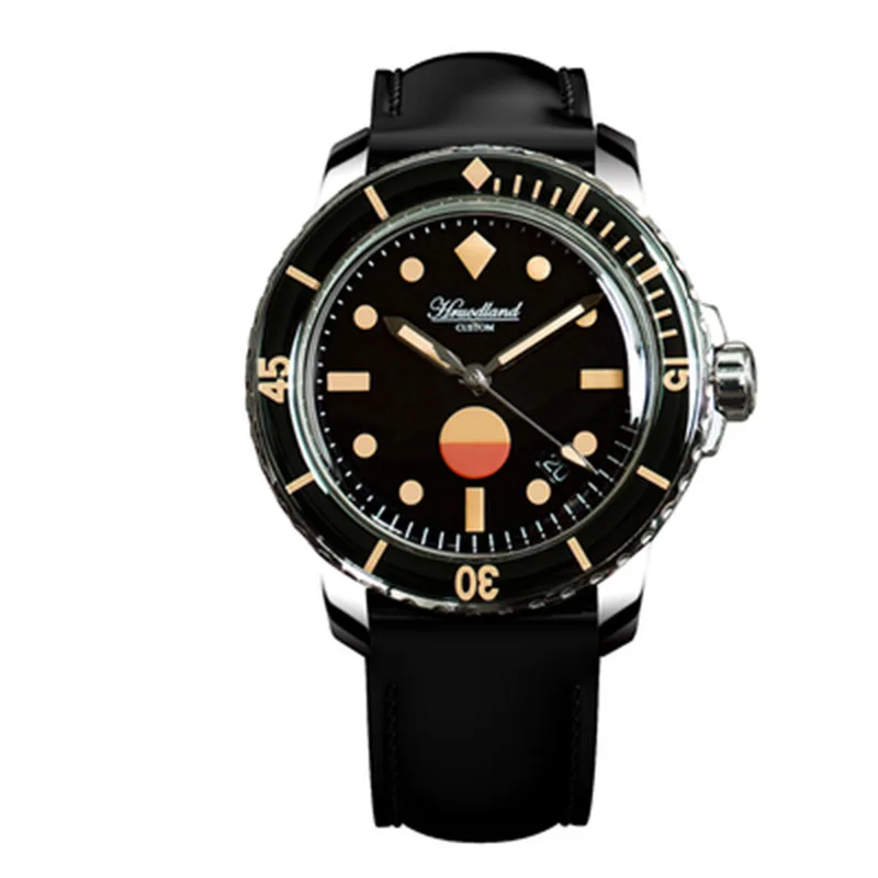 

41mm Fashion Barracuda Steel Case Sapphire Bubble Mirror Luminous Calendar Automatic Diving Watch Mechanical Watches for Men Hot