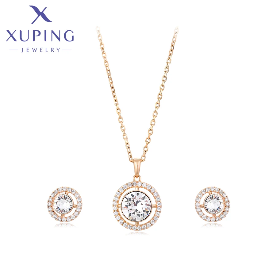 

Xuping Jewelry New Arrival Gold Color Charm Crystal Jewelry Set for Women A00890212
