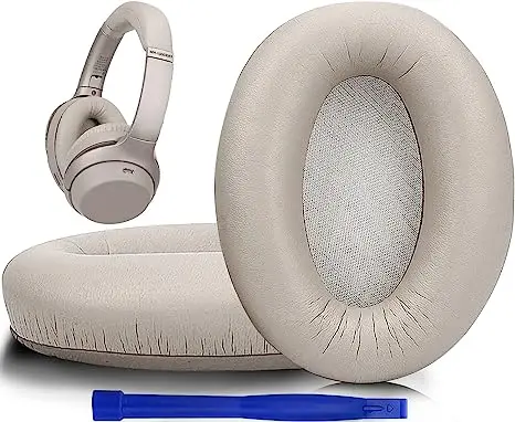 Наушники Sony WH-1000XM3 с шумоподавлением и запасными амбушюрами из Протеиновой кожи