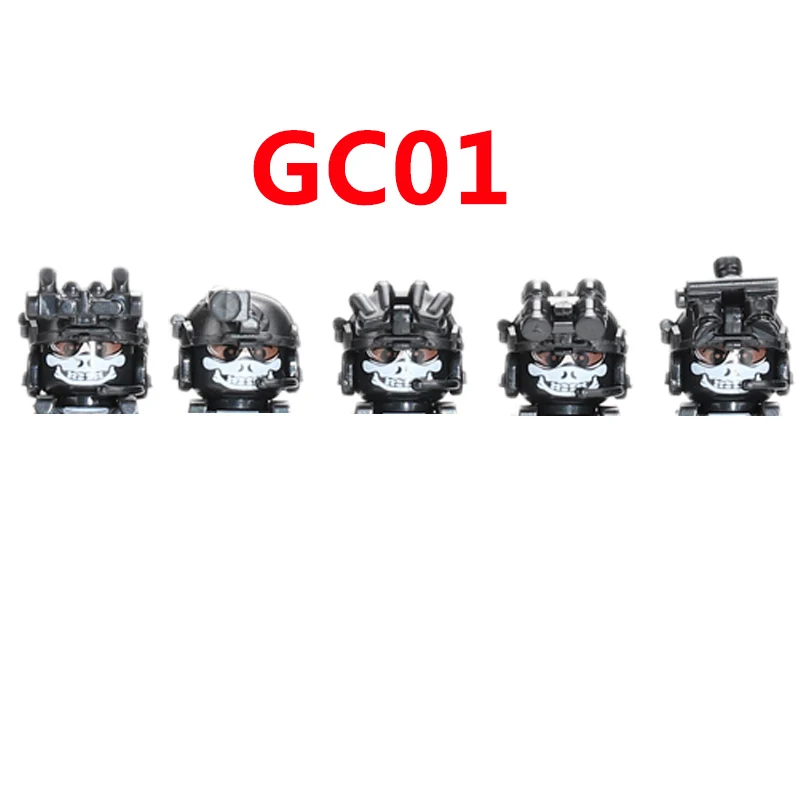 Конструктор Военный призрак спецназ полицейский солдат оружие пистолеты