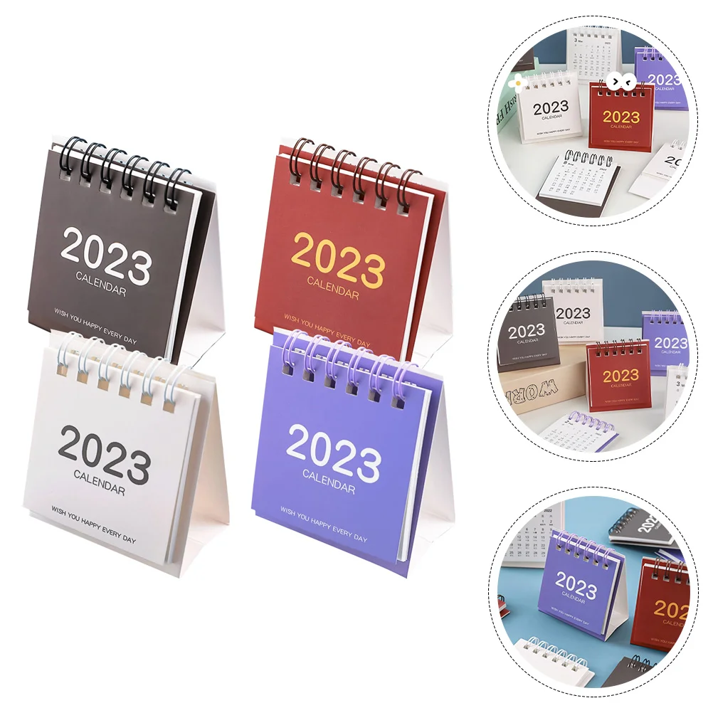 

Календарь Настольный миниатюрный календарь офисная бумага стоячий мини ежемесячный симпатичный стенд планер домашний декоративный 2023