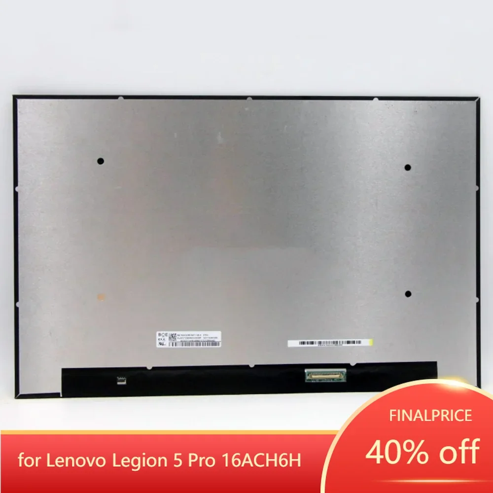 Для Lenovo Legion 5 Pro 16ACH6H 16-дюймовый ЖК-экран IPS Slim 2560x1600 WQXGA 188PPI EDP 40 контактов без