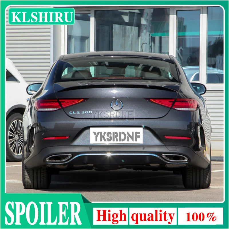 

KLSHIRU для Mercedes CLS W257 Автомобильный задний спойлер из углеродного волокна для Benz CLS200 CLS300 2017 2018 2019 2020