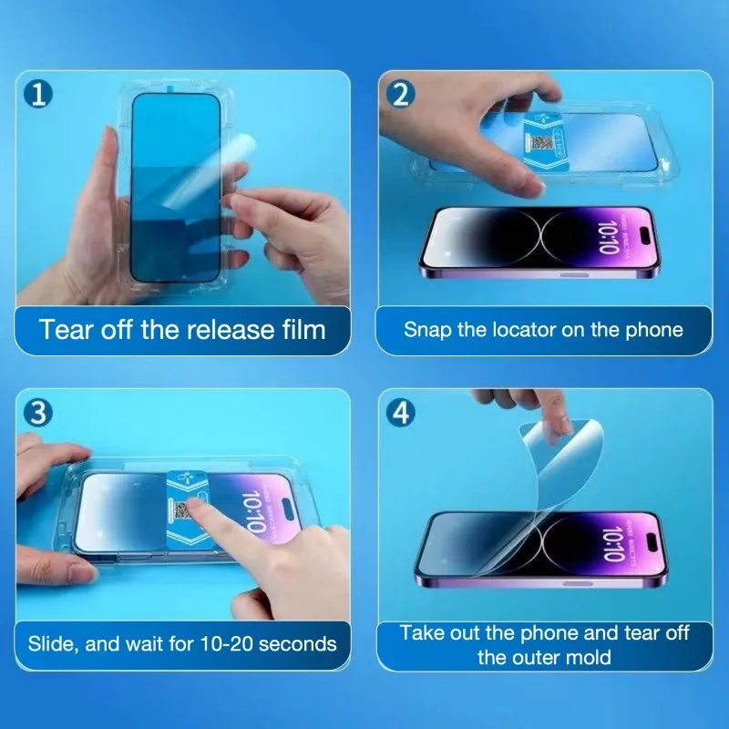 Комплект для автовыравнивания закаленное стекло Samsung Galaxy A54 S23 PLUS S22 S21 S20 Защита