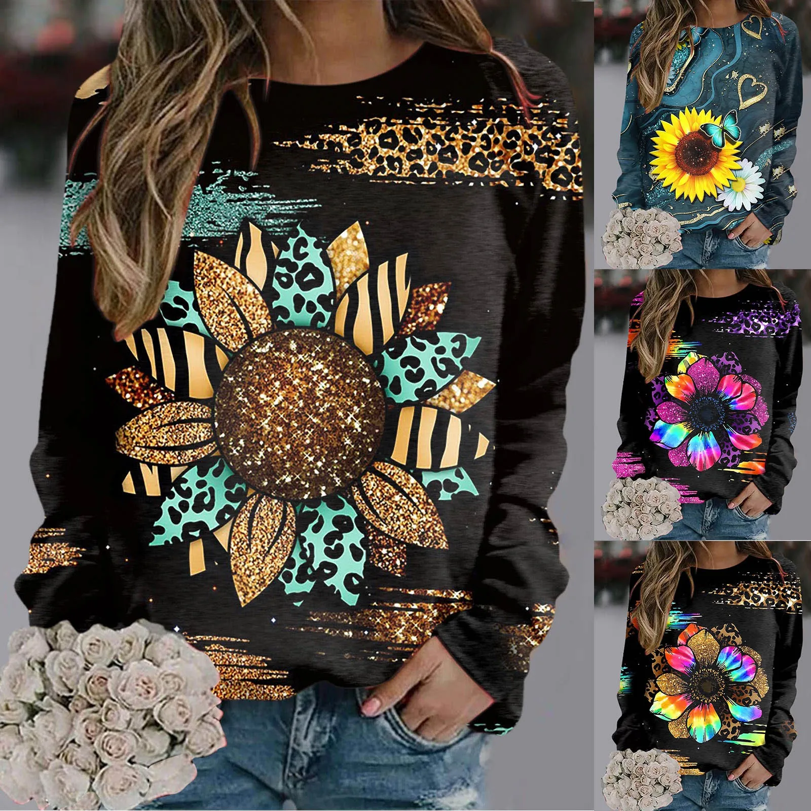 

Women's Casual Belted Sweatshirt Long Sleeved Long Sleeve Pullover Sweatshirt For Women Zip Up Suitable For Winter Autumn Spring