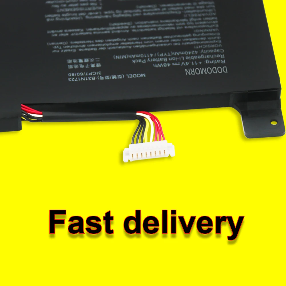 B31N1723 Аккумулятор для ноутбука ASUS VivoBook R570UD R570ZD X570UD X570DD X570ZD K570ZD K570UD F570ZD FX570DD M570DD 48