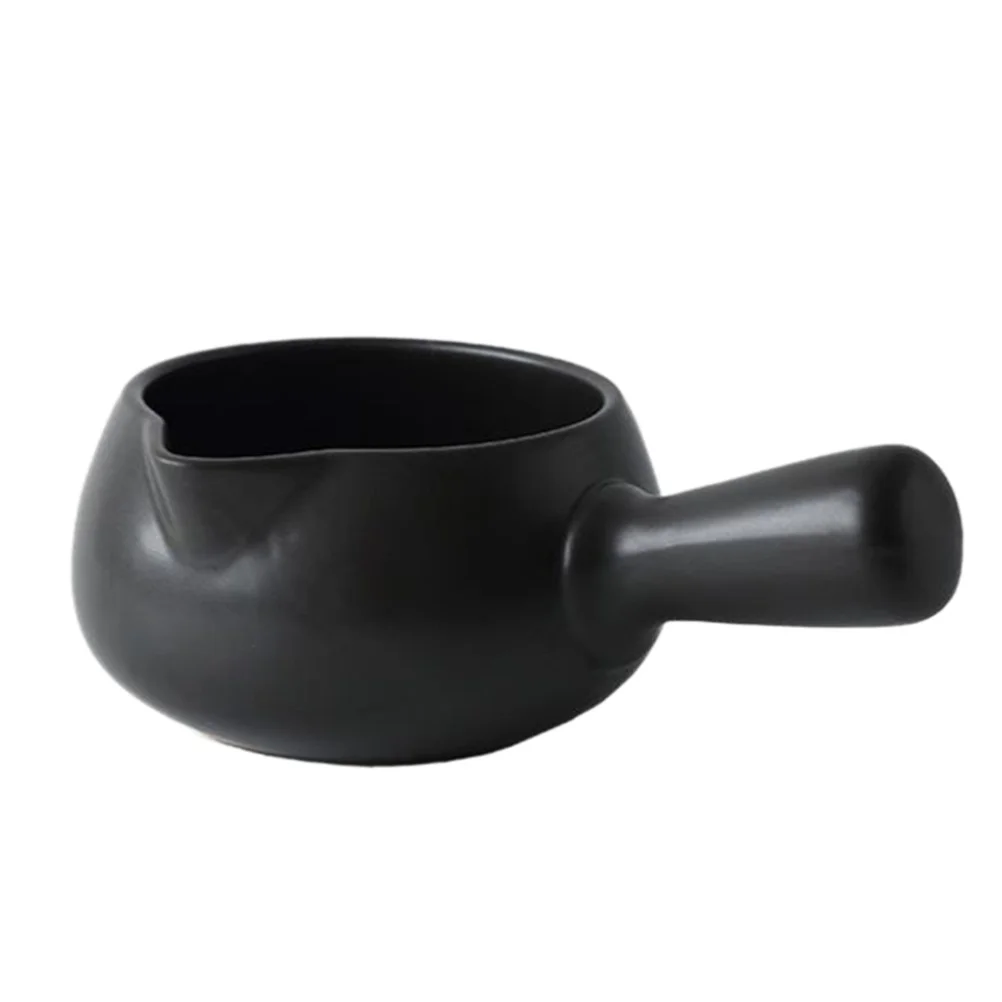 

Pot Pan Warmer Saucepan Butter Ceramic Sauce Smallspout Enamel Pour Melting Cooking Soup Mini Coffee Little Pastel Creamer