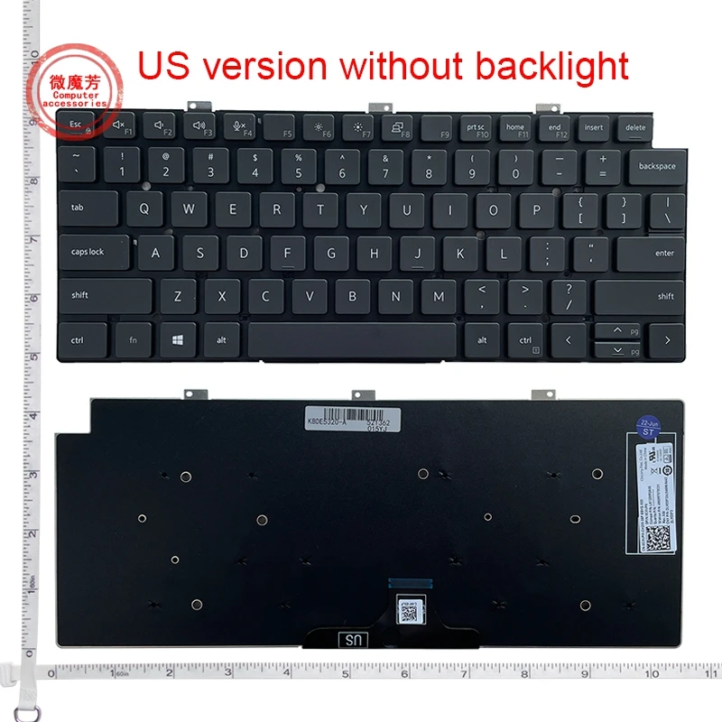 

US NEW keyboard For Dell LATITUDE 13-7300 7310 7320 E7320 5320 English laptop