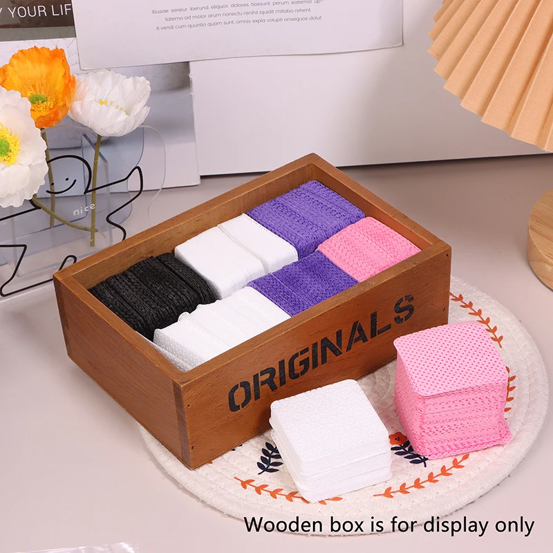 Безворсовые салфетки для ногтей средство снятия лака клей наращивания ресниц