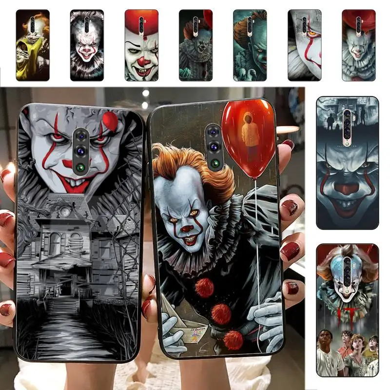 

FHNBLJ Pennywise Clown Horror Phone Case for Vivo Y91C Y11 17 19 17 67 81 Oppo A9 2020 Realme c3