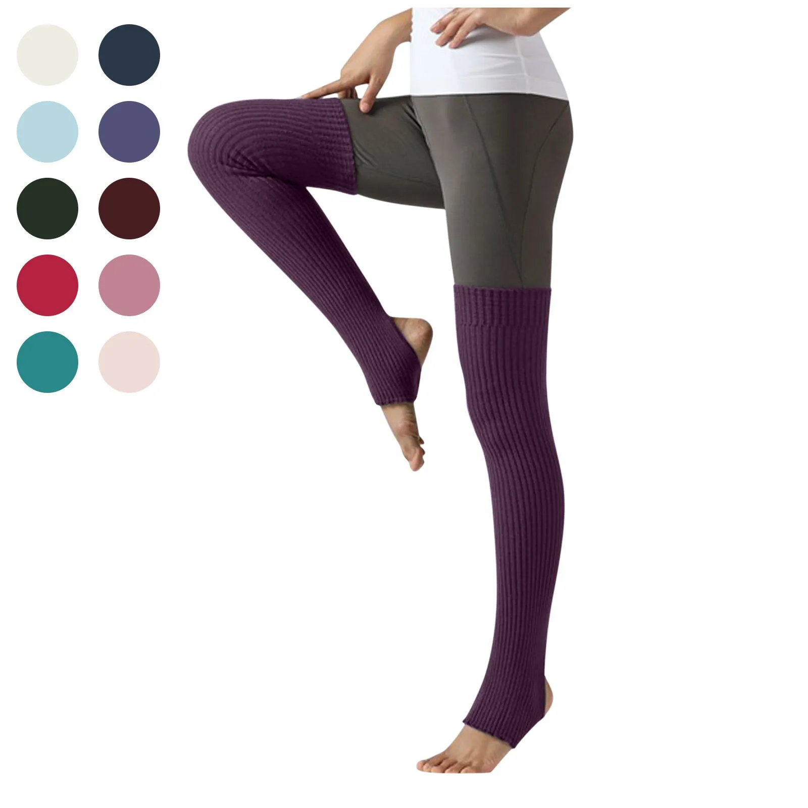 

Socks Solid Knitted Leggings Warm Knee Women's Socks Yoga Socks for Running Women Knee High Socks for Women Recently Viewed