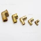 Латунный фитинг с наружной резьбы на внутреннюю, 90 градусов, 18 дюйма, 14 дюйма, 38 дюйма, 12 дюйма, 34 дюйма, коннектор для труб BSP, штуцер для нефти и газа, соединитель