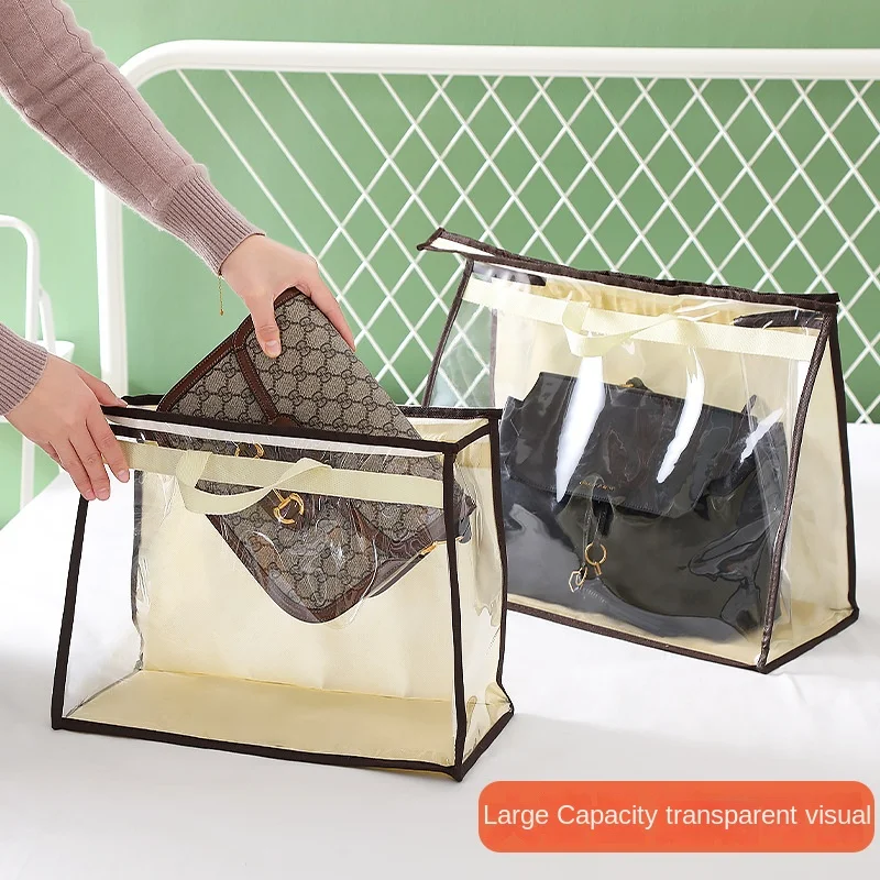 

storage bag[Futurism] New Bags Buggy Bag Moisture-Proof Wardrobe Transparent Leather Bag Dustproof Bag Sealed Bag Protective Bag