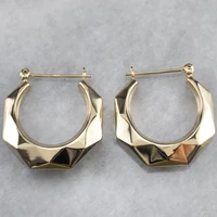 new trendy metal earrings for women gold copper hoop earrings hip hop eardrop round circle earrings fashion jewelry accessories