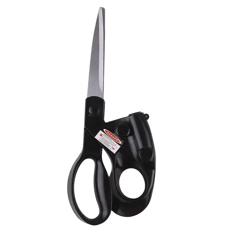 

Popular New Professional Laser Guided Scissors For home Crafts Wrapping Gifts Fabric Sewing Cut Straight Fast Scissor Shear