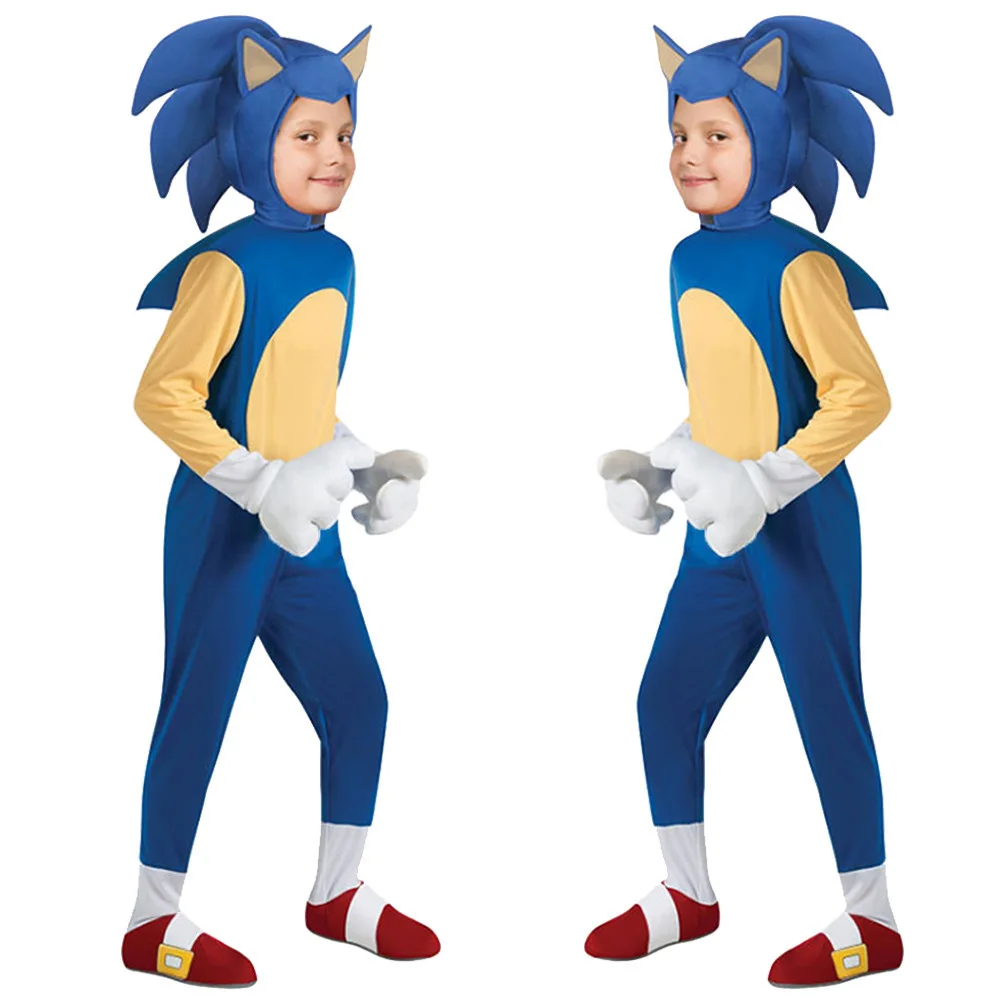 Костюм для косплея из аниме Соник Детский костюм Ежика Зентаи на Хэллоуин