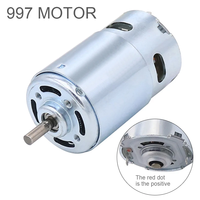 

997 DC Motor 12-36V 18000RPM Large Torque Micro Motor with Double Ball Bearing for Electric Drill/ Screwdriver DIY Power Tools