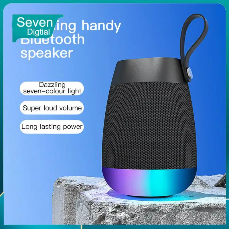 

Wireless Powerful Portable Speakers Atmosphere Led Light Outdoor Audio Portable Waterproof Speaker Camping Accessory