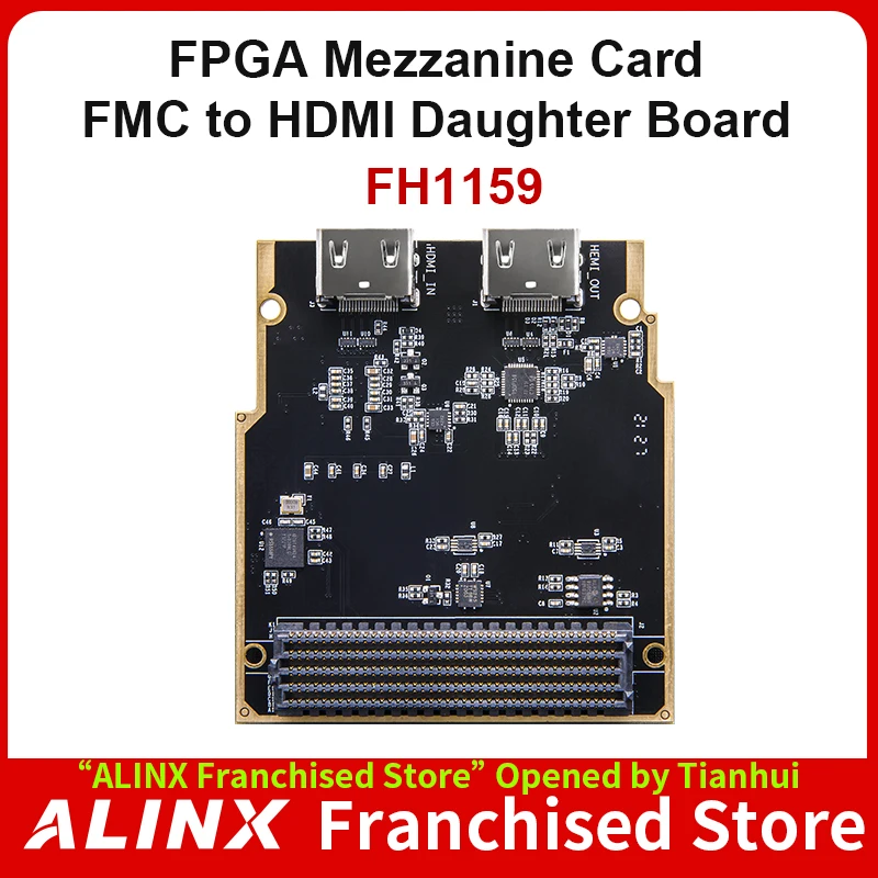 ALINX FH1159: FMC HPC Interface to 4K HDMI Video Input/ Output Interface Adapter Card FMC Daughter Board for FPGA Board