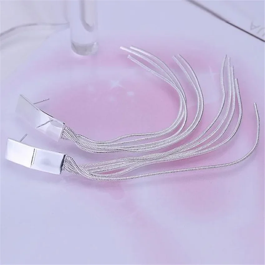 Серьги-гвоздики с покрытием из серебра 925 пробы