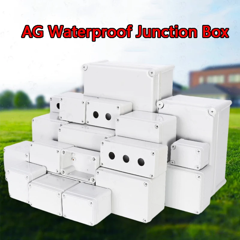 

Черная уличная Водонепроницаемая электрическая распределительная коробка серии AG из АБС-пластика, распределительная коробка