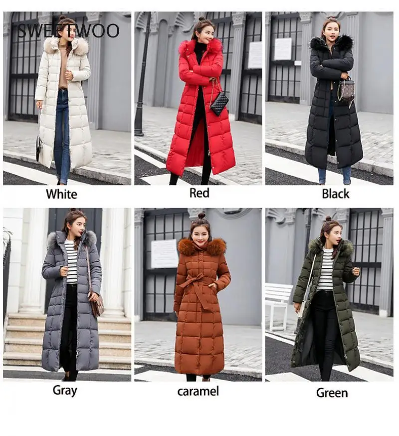 New Arrival Fashion Slim Women Winter Jacket Cotton Padded Warm Thicken Ladies Coat Long Coats Parka Womens Jackets Tide 2019