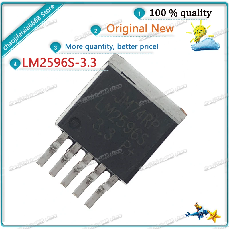 10 шт./лот! LM2596S-3.3 TO-263 LM2596S 3A 3 V TO263 чип регулятора переключения |