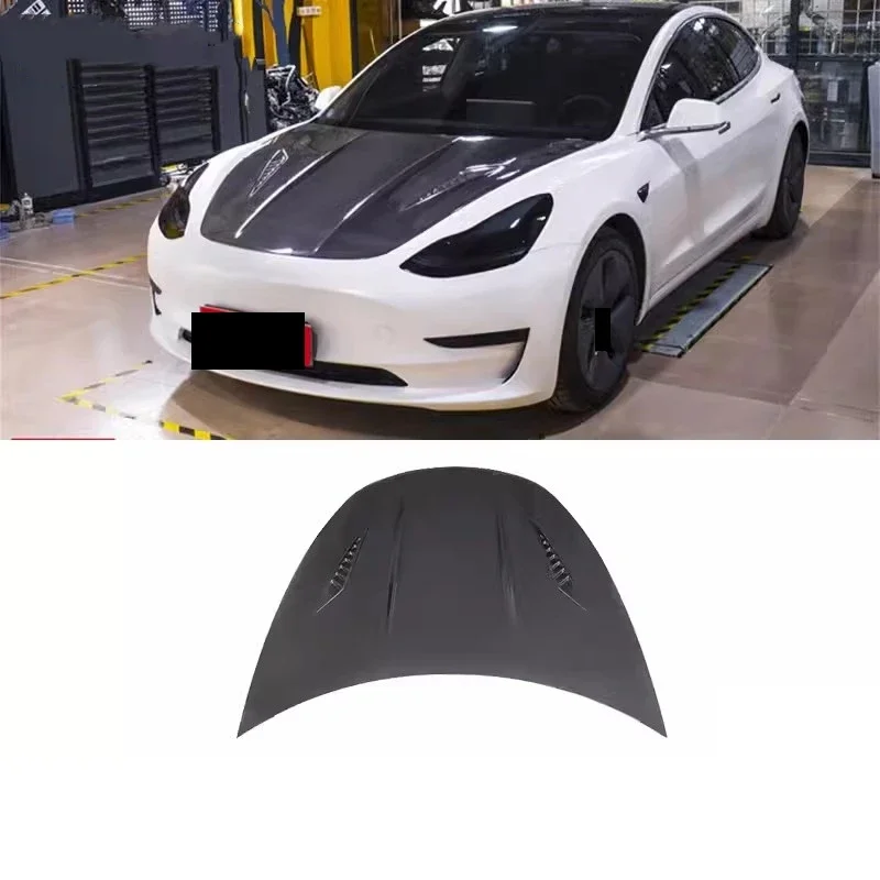 Капот двигателя из углеродного волокна в сборе для Tesla Model 3 2019 2020 2021 2022