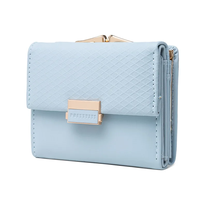 

Brand wallet, wallet, women's tri-fold short wallet, fashionable PU soft surface, small fresh student coin women's coin purse