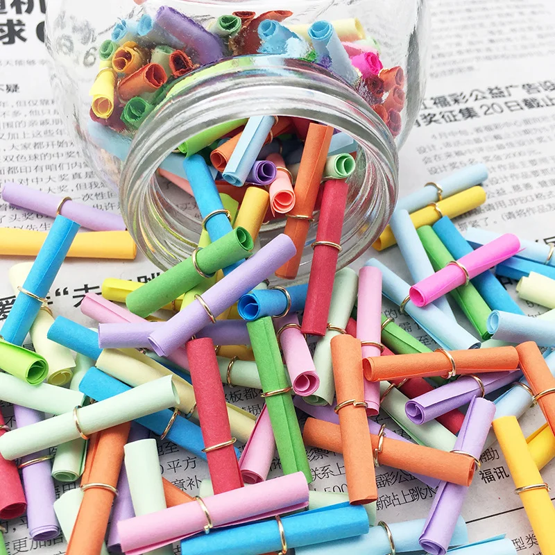 

Message Wishing Roll Paper Stationery DIY Message Note Wish Bottle Blank Letter Paper Mood Note Scroll Wedding Party Favors Gift