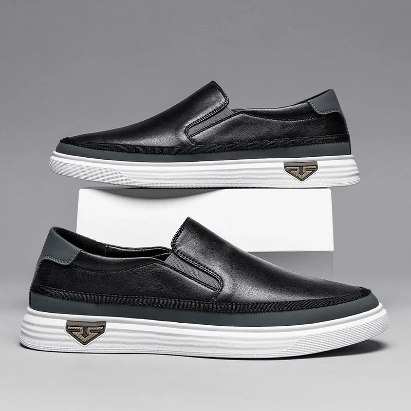 Туфли мужские из натуральной кожи роскошные Брендовые повседневные лоферы без