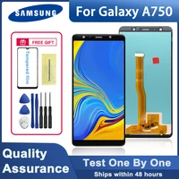 6 0 original lcd display for samsung galaxy a7 2018 a750 sm a750f a750f lcd touch screen digitizer assembly for galaxy a7 2018