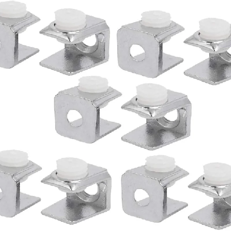 10 шт. регулируемый металлический прямоугольный зажим для стекла 3-8 мм