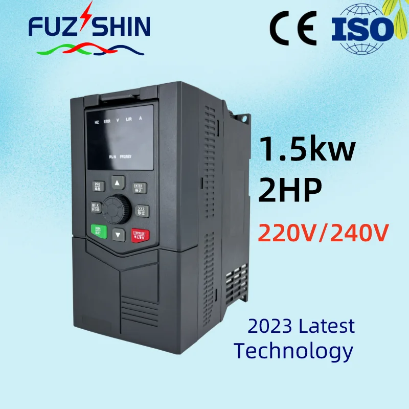 2 Hp Inverter 220V 240V  Variable Frequency Drive 1.5 Kw AC 