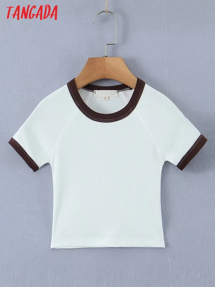 

Женская футболка с коротким рукавом и круглым вырезом