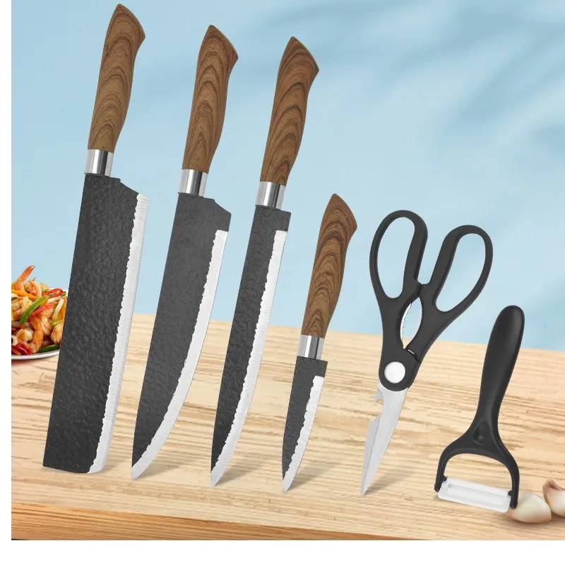

Knives Nakiri Scissors Ceramic Peeler Slicer Paring Knife with Gift Case Kitchen Knife Set Stainless Steel Forged Knife Chef