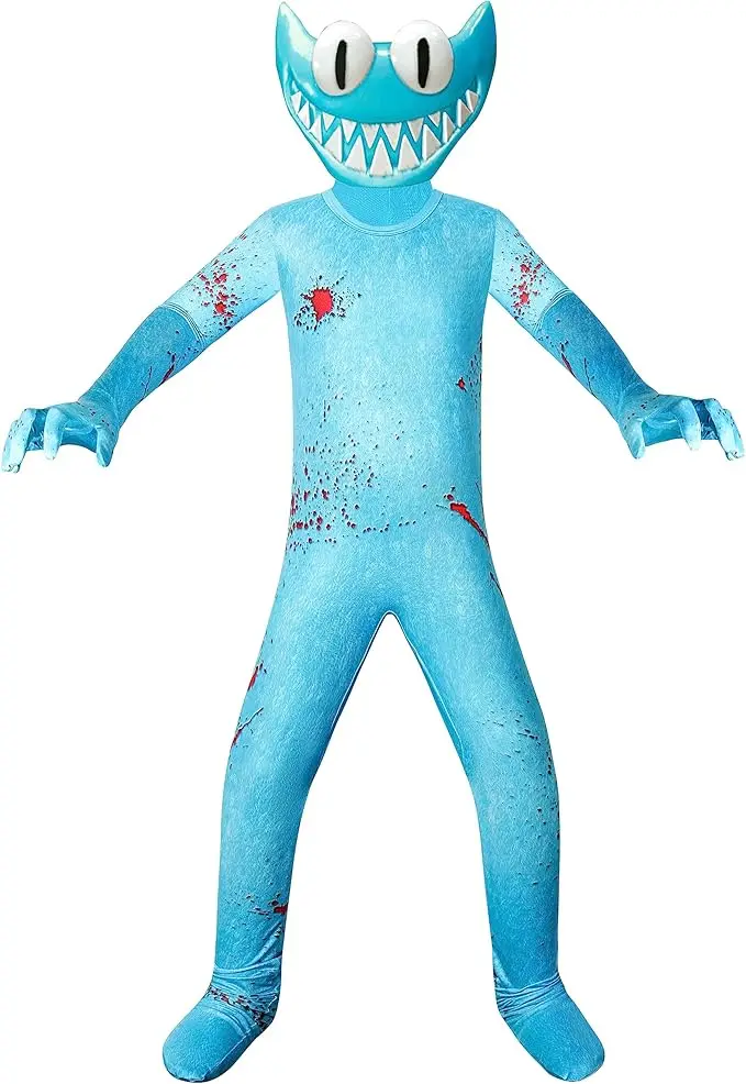 Голубая желтая одежда Monster Horror Game для детей комбинезон мальчиков рубашка на