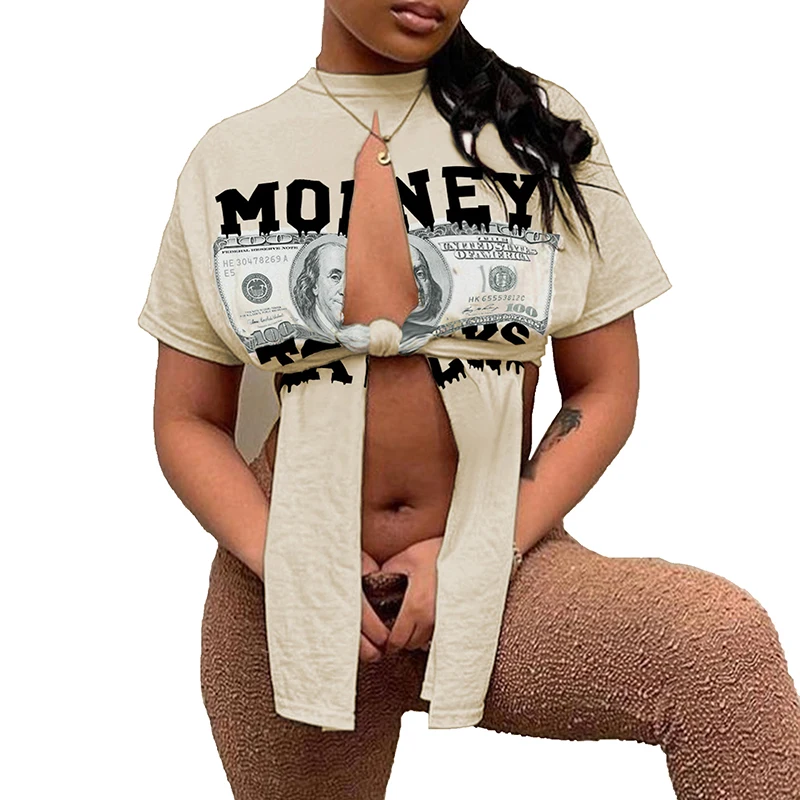 

Женская футболка с коротким рукавом, кроп-топ с разрезом Y2K, винтажные уличные модные топы, Прямая поставка, оптовая продажа