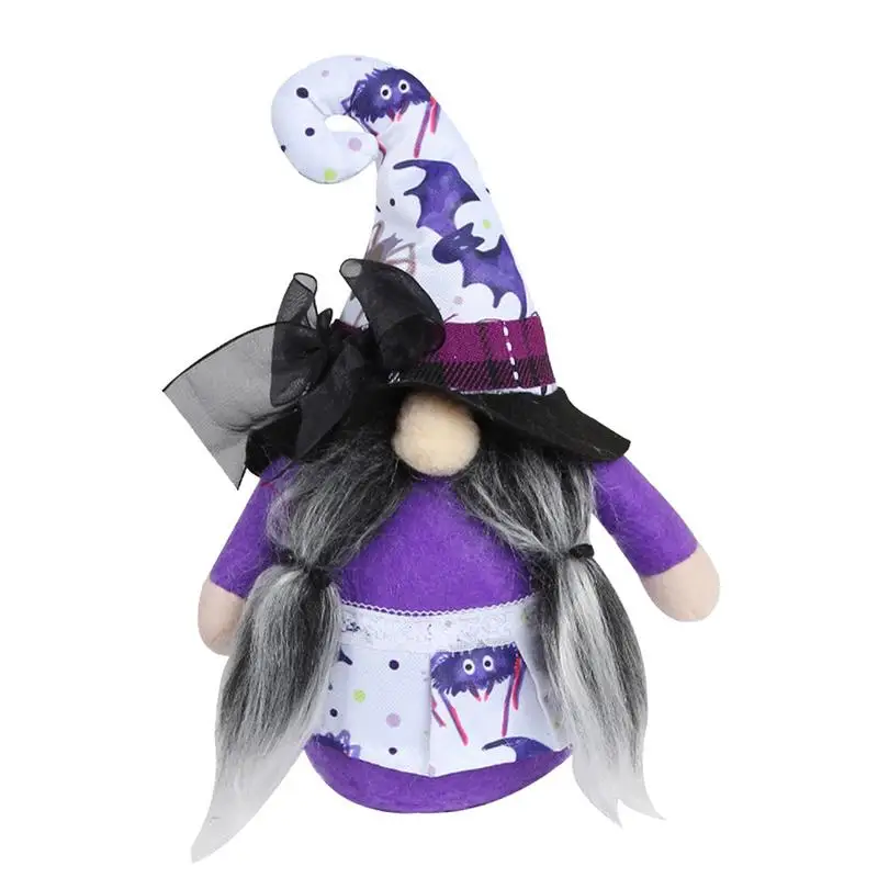 

Halloween Gnomes Handmade Plush Elf Purple Swedish Tomte Dwarf Decor For Spring Summer Home Pastel Halloween Doll Collective